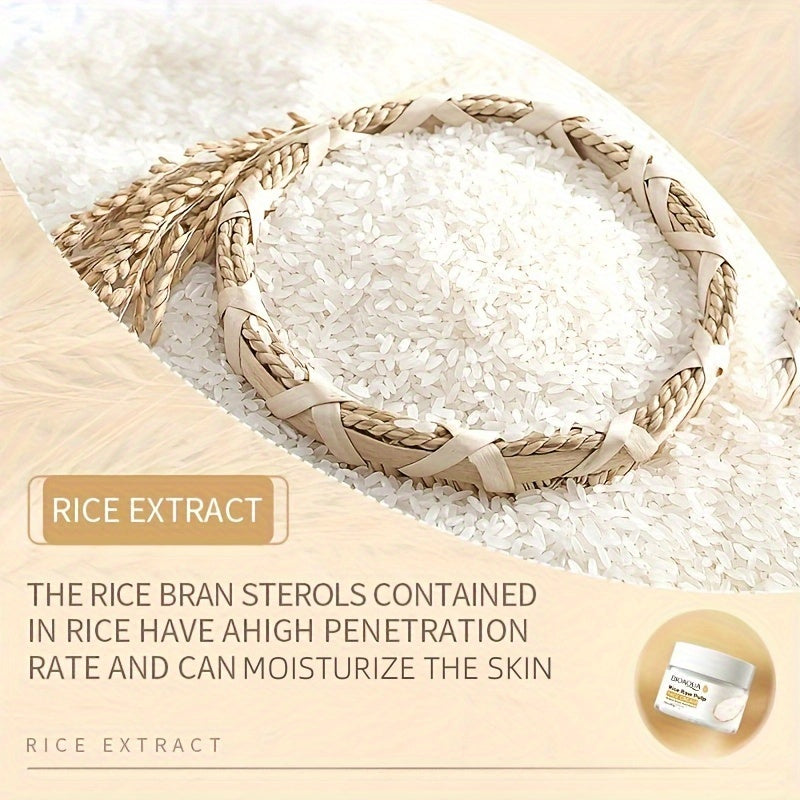 Crema Facial de Arroz Hidratante 50g - Nutrición Profunda y Brillo Natural