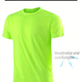 Quick-drying Men's Sports Shirt - Lightweight And Breathable T-shirt For Outdoor Activities, Gym, And Running
