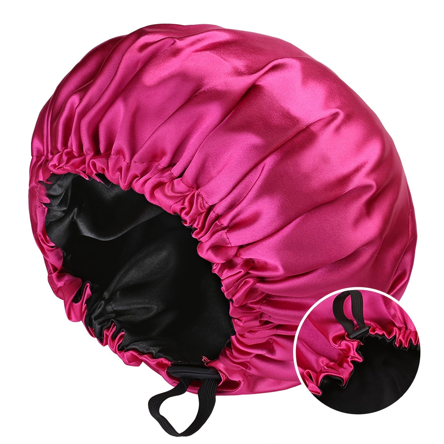 Gorro de Satín Ajustable para Dormir - Protección para Cabello Rizado