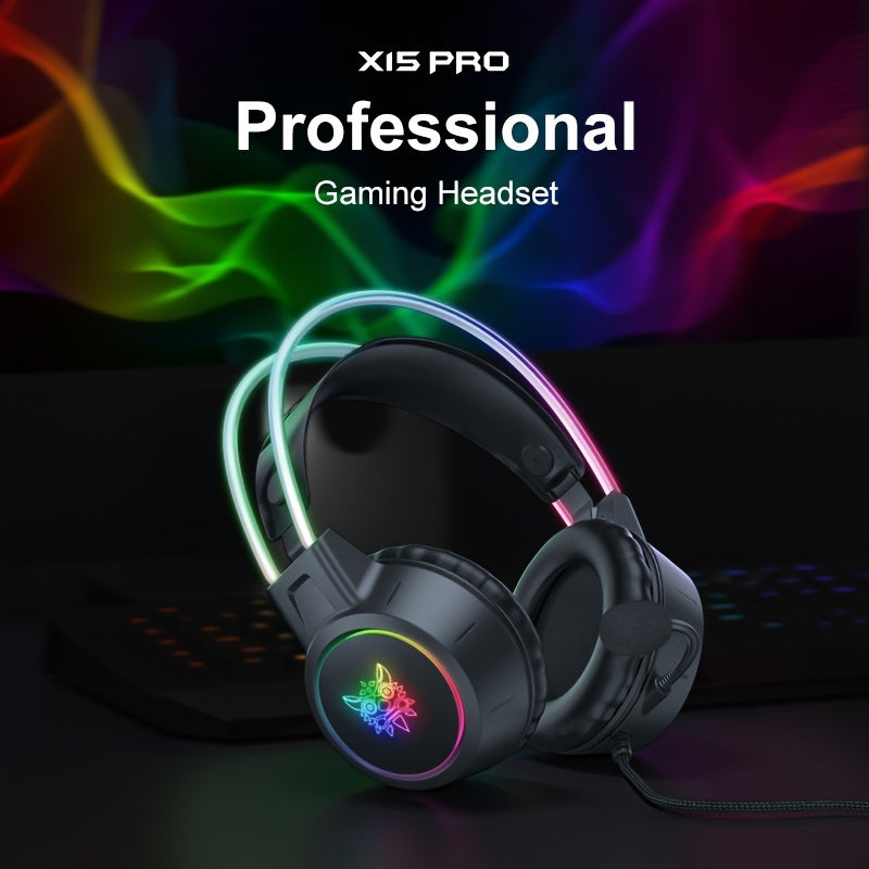 🎧 ONIKUMA Audífonos Gamer con Micrófono Antirruido Sonido Estéreo Inmersivo | Plug & Play para PC, Laptop y Streaming