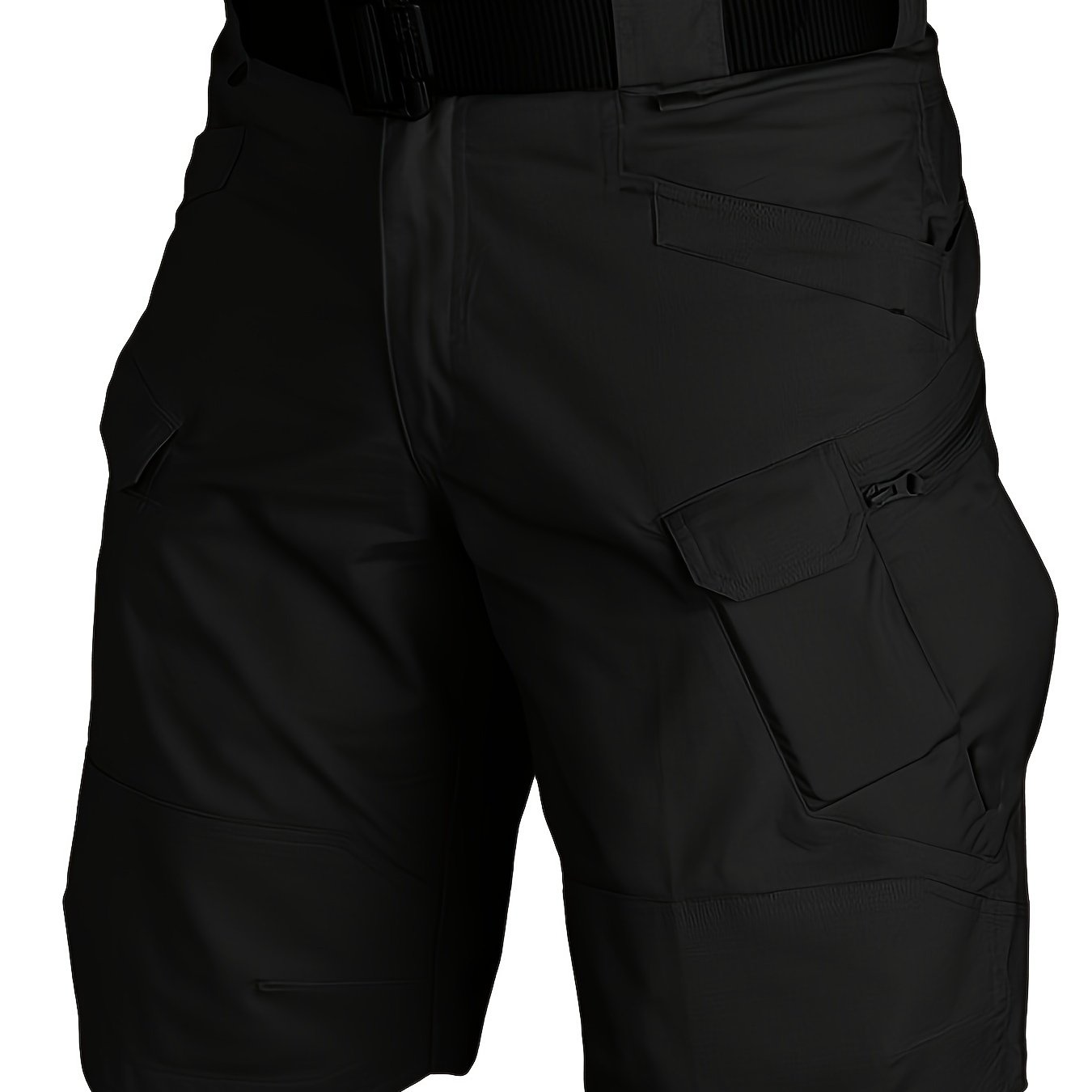 Men's Multi-Pocket Tactical Shorts Multi-Purpose Cargo Shorts Outdoor Waterproof Hiking Track Shorts ( Larger Size Recommended)