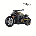 634pcs Technology Motorcycle Building Block Toy Set, Motorcycle Enthusiasts' Collectibles, Christmas Gifts, Halloween Gifts, Thanksgiving Gifts, Valentine's Day Gifts, Birthday Gifts