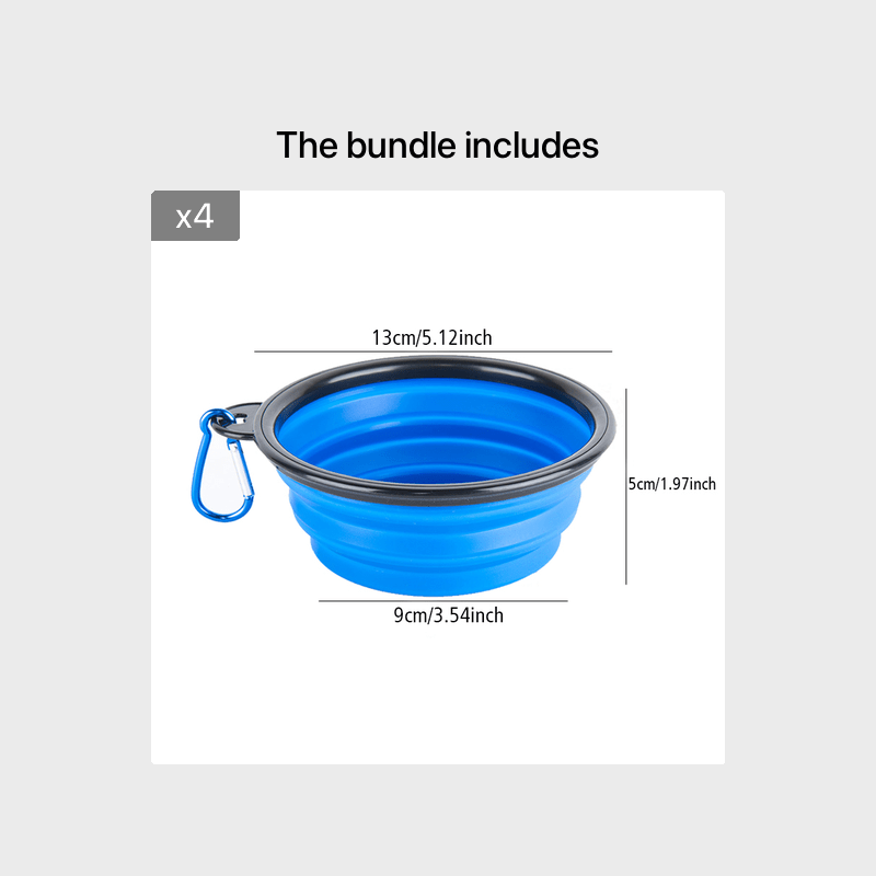 Bebedero Portátil Plegable para Perros | Comedero de Agua Ligero y Fácil de Llevar para Paseos y Viajes