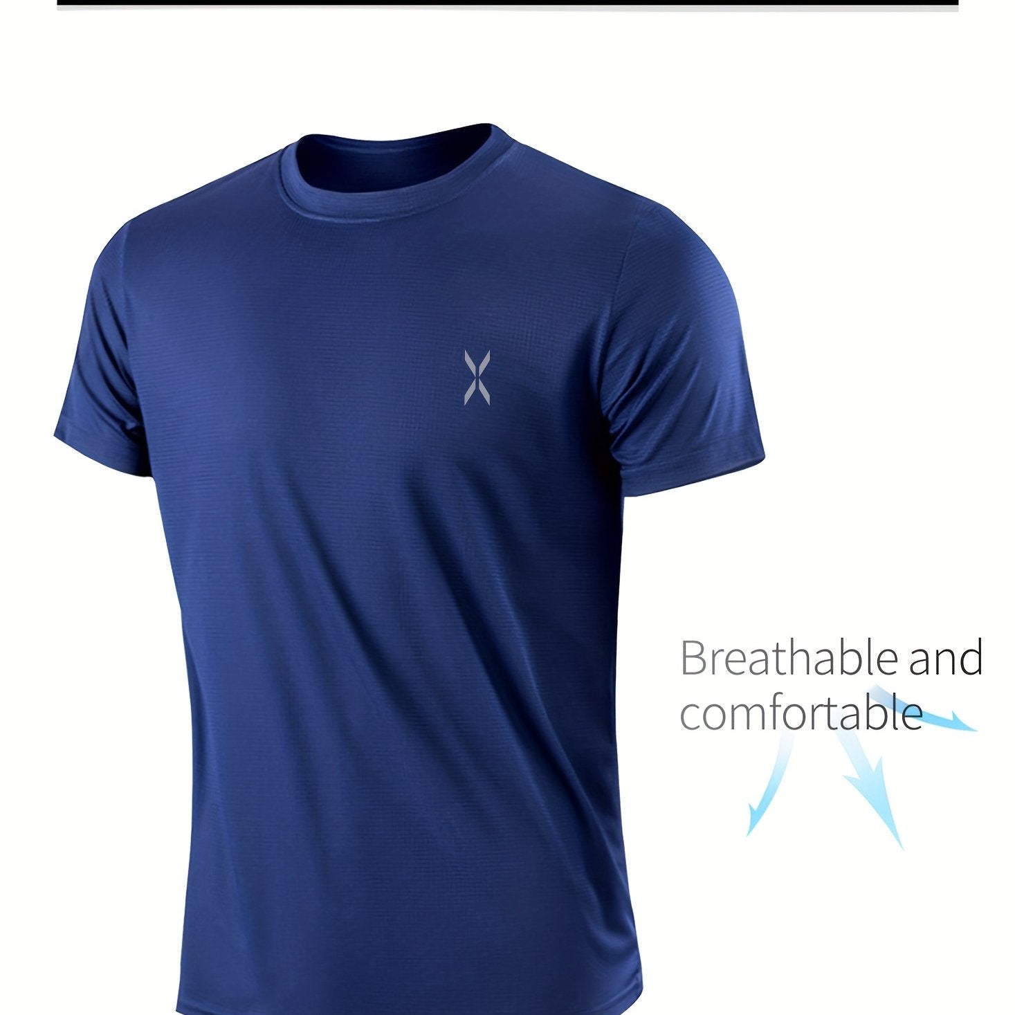 Quick-drying Men's Sports Shirt - Lightweight And Breathable T-shirt For Outdoor Activities, Gym, And Running