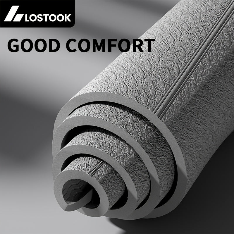 🧘‍♀️ Tapete de Yoga Plegable Lostook de TPE Antideslizante, Impermeable y Ultraligero | Ideal para Yoga, Pilates y Fitness