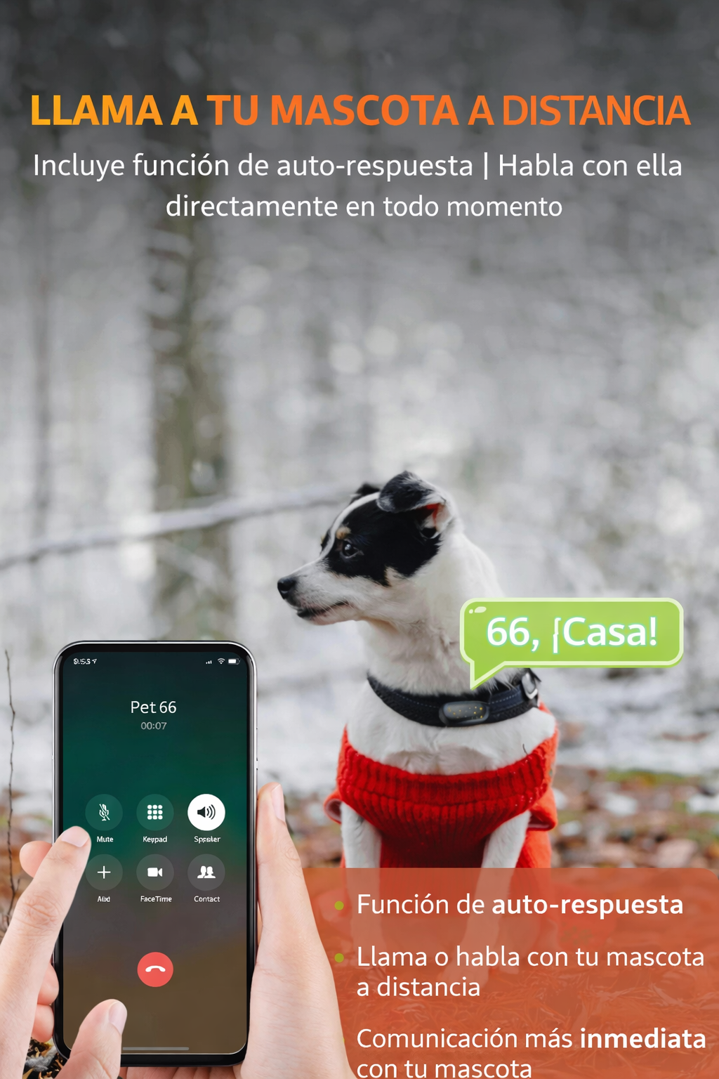 GPS 4G para Mascotas con Alerta de Perímetro | Rastreo en Tiempo Real, APP y Sin Suscripción Mensual